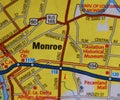 Map Image of Monroe Louisiana