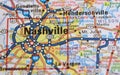 Map Image of Nashville, Tennessee