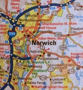 Map Image of Norwich Connecticut