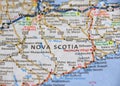 Map Image of Nova Scotia Canada