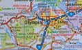 Map Image of Olympia, Washington