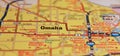 Map Image of Omaha Nebraska 2 Royalty Free Stock Photo