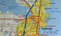 Map Image of Oshkosh, Wisconsin