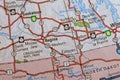 Map Image of Regina, Saskatchewan, Canada