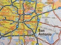 Map Image of San Antonio, Texas