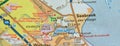 Map Image of Seabrook, Texas Royalty Free Stock Photo