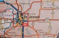 Map Image of St. Joseph Missouri