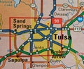 Map Image of Tulsa Oklahoma \