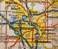 Map Image of Youngstown, Ohio