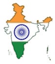 Map of India Flag Concept-1