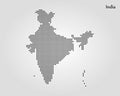 Map of India. Vector illustration. World map Royalty Free Stock Photo