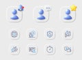 Map, Instruction manual and Job line icons. For web app, printing. Vector