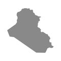 Map of Iraq vector illustration.