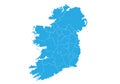 Map of ireland. High detailed vector map - ireland.