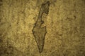 map of israel on a old vintage crack paper background Royalty Free Stock Photo