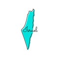 Map of Israel Vector Design Template.