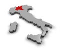 Map of Italy Lombardy
