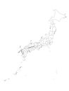 Map of Japanese Prefectures