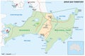 Map of Jervis Bay Territory, Australia Royalty Free Stock Photo