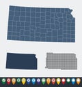 Map of Kansas state