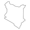 Map of Kenya - outline