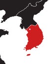 Map of Korea