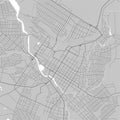 Map of Kropyvnytskyi city, Ukraine. Urban black and white poster. Road map with metropolitan city area view