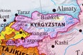 Map of Kyrgyzstan