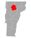 Map of Lamoille in Vermont