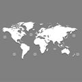 Map Landmass icon great for any use. Vector EPS10. Royalty Free Stock Photo