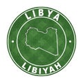 Map of Libya Football Field Royalty Free Stock Photo