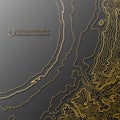 Map line of topography. Vector abstract topographic map concept with space for your copy. Abstract paper cut