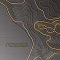 Map line of topography. Vector abstract topographic map concept with space for your copy