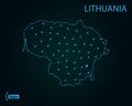 Map of Lithuania. Vector illustration. World map