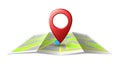 Map localization place pin