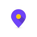 Map location icon like geotag logo