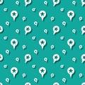 Map Location Pointer Seamless Pattern