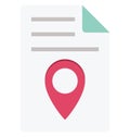 Map Locator Color Vector Icon which can easily modify or edit