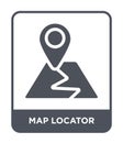 map locator icon in trendy design style. map locator icon isolated on white background. map locator vector icon simple and modern