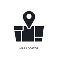 map locator isolated icon. simple element illustration from ultimate glyphicons concept icons. map locator editable logo sign