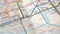 Map of London Underground Royalty Free Stock Photo