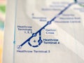 Map of London Underground Royalty Free Stock Photo