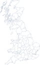 Map of mainland uk Royalty Free Stock Photo