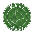 Map of Mali Football Field Royalty Free Stock Photo