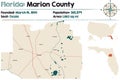 Map of Marion County in Florida