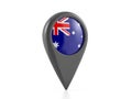 Map marker with Australia flag Royalty Free Stock Photo