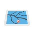 Map marker icon, compass, vector pin location, gps icon, parking car, place holder