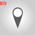 Map Marker Icon in Vector, black Point Royalty Free Stock Photo