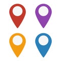 Map Marker Icons set Royalty Free Stock Photo