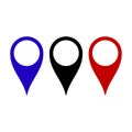 Map Marker. Simple vector modern icon design illustration Royalty Free Stock Photo
